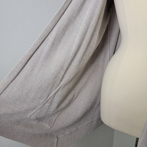 Barefoot Dreams CozyChic Ultra Lite Open-Front Hooded Knit Cardigan Size XL - Picture 5 of 15